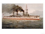 Buy S.M. Grosse Kreuzer "Furst Bismarck" circa 1899 at AllPosters.com