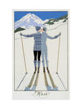 Winter: Lovers in the Snow, Fashion Plate from 