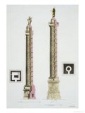 Buy Trajan's Column, Rome, from "Le Costume Ancien Et Moderne" at AllPosters.com