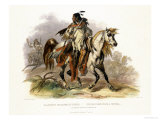 Buy A Blackfoot Indian on Horseback, Plate 19 from Volume 1 of Travels in the Interior of North America at AllPosters.com