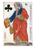 Buy Playing Card Depicting Jean-Jacques Rousseau 1793 at AllPosters.com