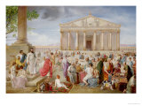 Buy St. Paul Preaching Before the Temple of Diana at Ephesus, 1885 at AllPosters.com