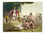 Buy King Manco Capac and Queen Coya Mama Receiving Homage from the from "Le Costume Ancien Et Moderne" at AllPosters.com