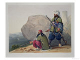 Buy Afghaun Foot Soldiers in Their Winter Dress, with Entrance to the Valley of Urgundeh at AllPosters.com