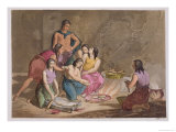 Buy Aztec Women Making Maize Bread, Mexico, from "Le Costume Ancien Et Moderne" at AllPosters.com