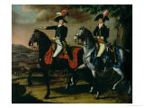 Buy Equestrian Portrait of General Jean Baptiste Jourdan and One of His Aides De Camp at AllPosters.com