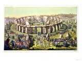 Buy Stonehenge, or a Circular Temple of the Druids, Plate 19 from "The History of the Nations" at AllPosters.com