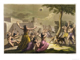 Buy Terror of the Peruvians During an Eclipse of the Moon, from "Le Costume Ancien Et Moderne" at AllPosters.com