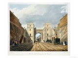 Buy Moorish Arch, Looking from the Tunnel, Plate 10 from "Liverpool and Manchester Railway" at AllPosters.com