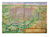 Buy Map of Cairo, from "Civitates Orbis Terrarum" by Georg Braun and Frans Hogenberg, circa 1572 at AllPosters.com