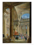 Buy Receiving the Ashes of Voltaire at the Pantheon in Paris, 11th July 1791 at AllPosters.com