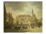 Buy View of the Town Hall in the Market Square of Haarlem, 1671 at AllPosters.com