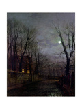 Buy Moonlit Street Scene, 1882 at AllPosters.com