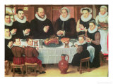 Buy A Family Saying Grace Before the Meal, 1585 at AllPosters.com