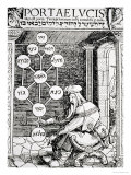 Jewish Cabbalist Holding a Sephiroth, Copy of an Illustration from