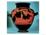 Odysseus and the Sirens, Athenian Red Figure Stamnos Vase by the Siren Painter