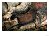 Rock Painting of a Black Bull, circa 17000 BC Giclee Print