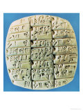 Accounts Table with Cuneiform Script, circa 2400 BC