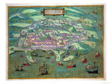 Buy Map of Alexandria, from "Civitates Orbis Terrarum" by Georg Braun and Frans Hogenberg, circa 1572 at AllPosters.com