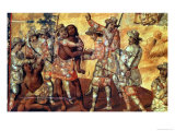 Buy Detail of the Conquistadors Cutting off the Hands of Two Spies of XIcotenca, 1698 at AllPosters.com