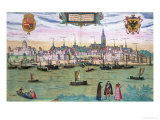 Buy Map of Nijmegen, from "Civitates Orbis Terrarum" by Georg Braun and Frans Hogenburg, circa 1572 at AllPosters.com