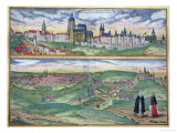 Buy Map of Prague, from "Civitates Orbis Terrarum" by Georg Braun and Frans Hogenberg, circa 1572 at AllPosters.com