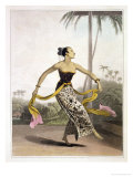 Buy A Ronggeng or Dancing Girl, Plate 21 from Vol. I of "The History of Java" at AllPosters.com