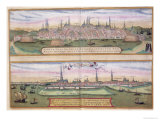 Buy Map of Lubeck and Hamburg, from "Civitates Orbis Terrarum" at AllPosters.com