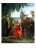 Buy The First Disembarkation of Christopher Columbus in America, Detail of Christopher Columbus at AllPosters.com
