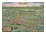 Buy Map of Mantua, from "Civitates Orbis Terrarum" by Georg Braun and Frans Hogenberg, 1575 at AllPosters.com