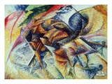 Dynamism of a Cyclist (Dinamismo Di Un Ciclista) 1913 (Oil on Canvas)