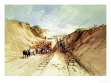Buy Construction of a Railway Line, 1841 at AllPosters.com