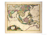 Buy General Map Extending from India and Ceylon to Northwestern Australia by Way of Southern Japan at AllPosters.com