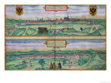 Buy Town Plan of Vienna and Buda, from "Civitates Orbis Terrarum" at AllPosters.com