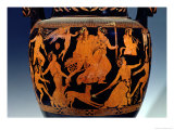 Buy Attic Red-Figure Volute-Crater, Detail of Scene of Actors and Musicians at AllPosters.com