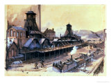 Buy The Pits of St. Pierre & St. Paul at Le Creusot, 1866 at AllPosters.com