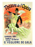 Reproduction of a Poster Advertising the 1896 Carnival at the Theatre De L'Opera
