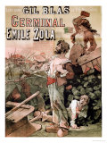 Buy Poster Advertising the Publication of "Germinal" by Emile Zola in "Gil Blas," 25th November 1878 at AllPosters.com