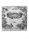 Buy The Capture of the Fort of Villegagnon from "La Cosmographie Universelle", c. 1560 at AllPosters.com