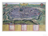 Buy Map of Vienna, from "Civitates Orbis Terrarum" by Georg Braun and Frans Hogenberg circa 1572-1617 at AllPosters.com