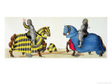 Buy Two Knights at a Tournament, Plate from "A History of the Development and Customs of Chivalry" at AllPosters.com