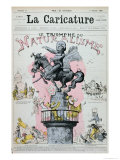 Buy The Triumph of Naturalism," Caricature of Emile Zola (1840-1902) Illustration from "La Caricature" at AllPosters.com