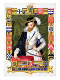 Buy Portrait of Robert Dudley Earl of Leicester, from "Memoirs of the Court of Queen Elizabeth" at AllPosters.com