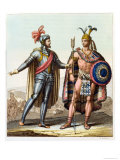 Buy The Encounter Between Hernan Cortes and Montezuma II from "Le Costume Ancien Ou Moderne" at AllPosters.com