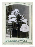 Queen Victoria with Her Grandchildren, Prince Arthur and Princess Margaret of Connaught April 1886