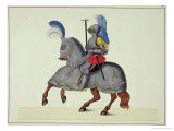 Buy Knight and Horse in Armour, Plate from "A History of the Development and Customs of Chivalry" at AllPosters.com