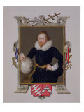 Buy Portrait of Sir Walter Raleigh from "Memoirs of the Court of Queen Elizabeth," Published in 1825 at AllPosters.com