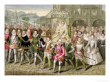 Buy Queen Elizabeth I in Procession with Her Courtiers from "Memoirs of the Court of Queen Elizabeth" at AllPosters.com