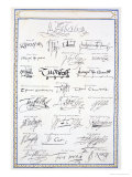 Reproduction of Signatures of the Tudors and Their Court