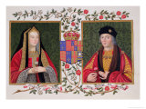 Buy Double Portrait of Elizabeth of York and Henry VII Holding the White Rose of York at AllPosters.com